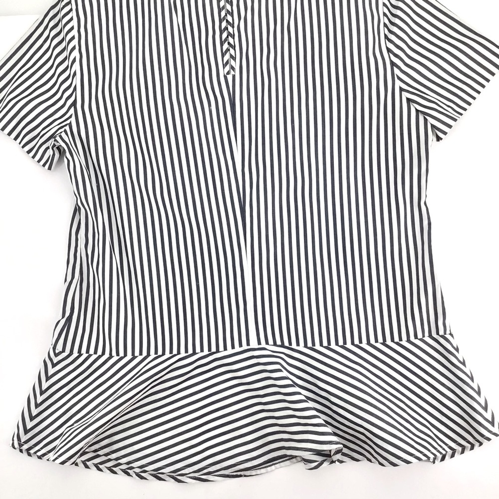 Banana Republic | Short Sleeve Stripe Peplum Crew Top Size Small - Picture 14 of 14